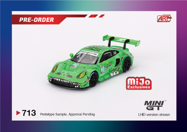 Mini GT - 713 Porsche 911 GT3 R - #80 GTD AO Racing 2023 IMSA