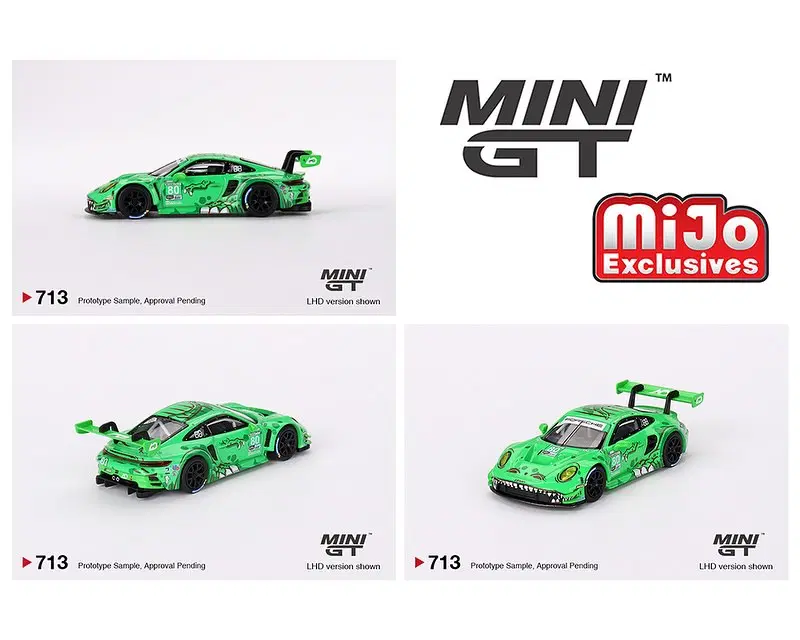 Mini GT - 713 Porsche 911 GT3 R - #80 GTD AO Racing 2023 IMSA