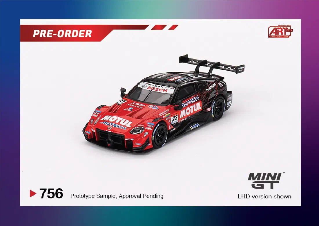 Mini GT - Super GT Series - 756 Nissan Z GT500 #23 - Motul Autech