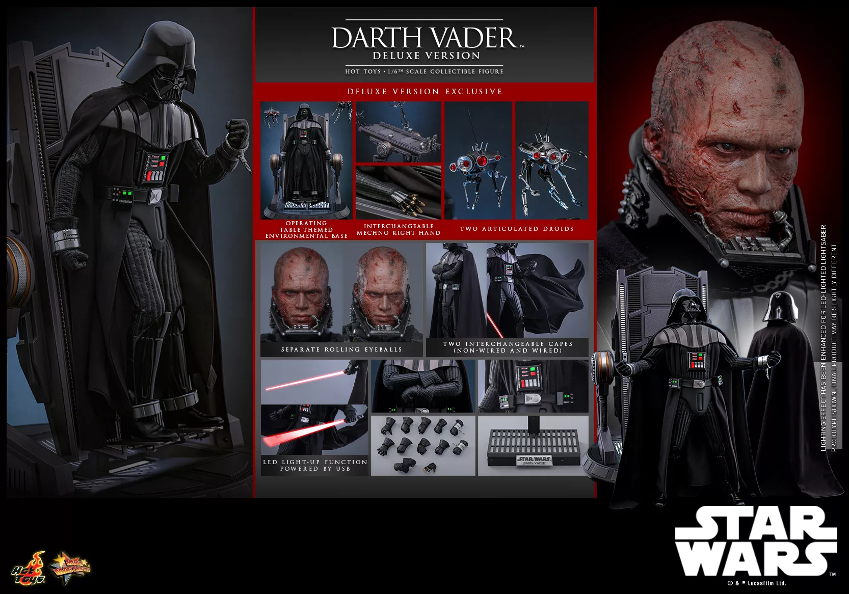 Star Wars - 1/6th scale Darth Vader (Dueling Effect Version