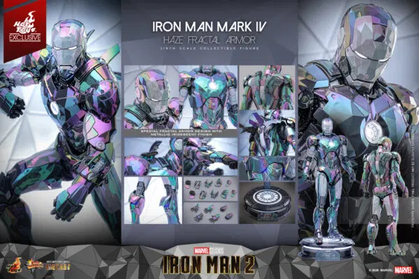 【箔押し 上位賞 PR】Iron Man Armor Hot Toys - Iron Man Mark 4 - Iron Man - Haze Fractal Armor - 1/6th
