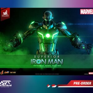 Hot Toys Exclusive - Superior Iron Man - Infamous Neon Version - Marvel Comics - 1/6th Scale - CMS036