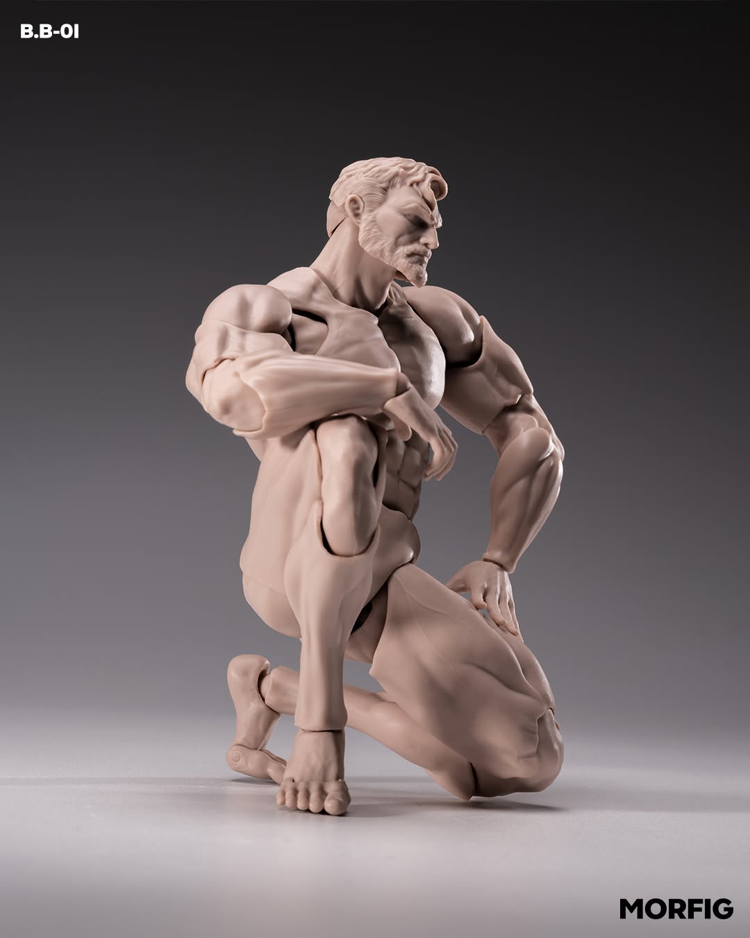 InArt Action X Morfig - Male Body - Limited Grey - Ivory White - Image 9