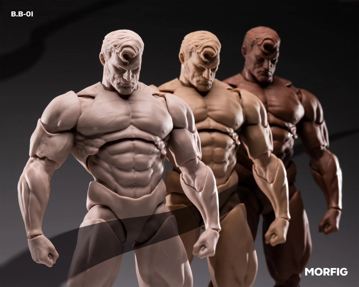 InArt Action X Morfig - Male Body - Limited Grey - Ivory White
