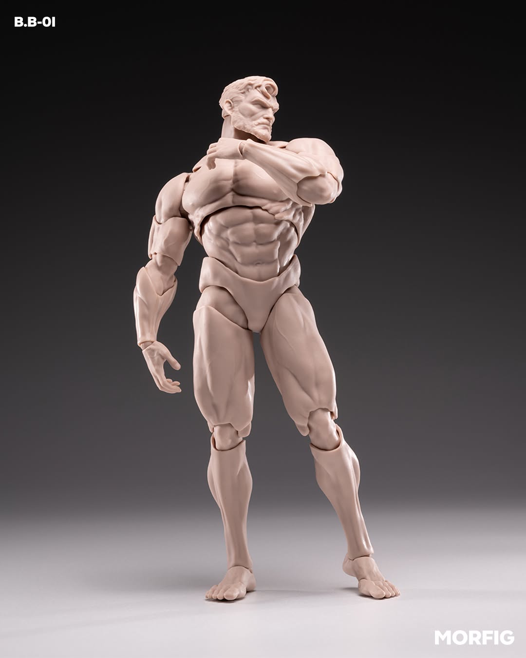 InArt Action X Morfig - Male Body - Limited Grey - Ivory White - Image 3