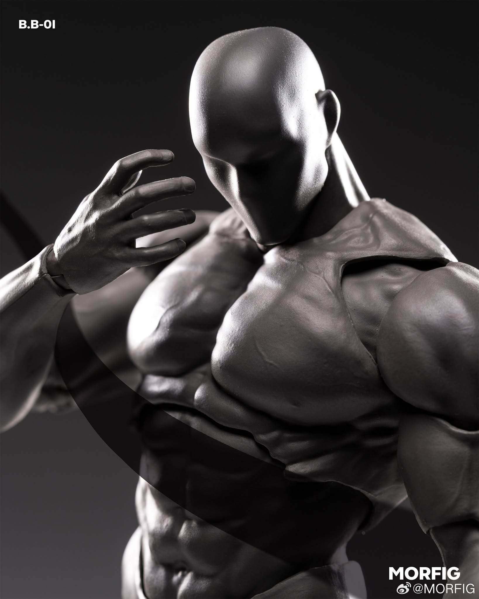InArt Action X Morfig - Male Body - Limited Grey - Ivory White - Image 8