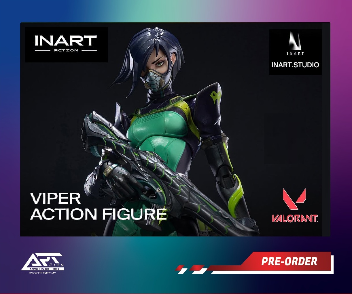 InArt Action - Viper - Valorant - 1/12th Scale