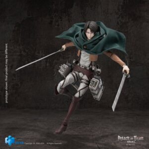 Hiya Toys - Exquisite Basic Series - Levi Ackerman - Attack On Titan - EBA0449 - 5.7 Inch - 1/12 Scale