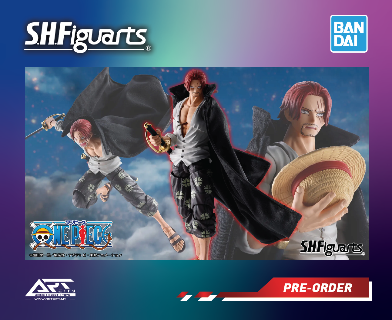 Bandai S.H.Figuarts - SHF Shanks - Marineford - One Piece